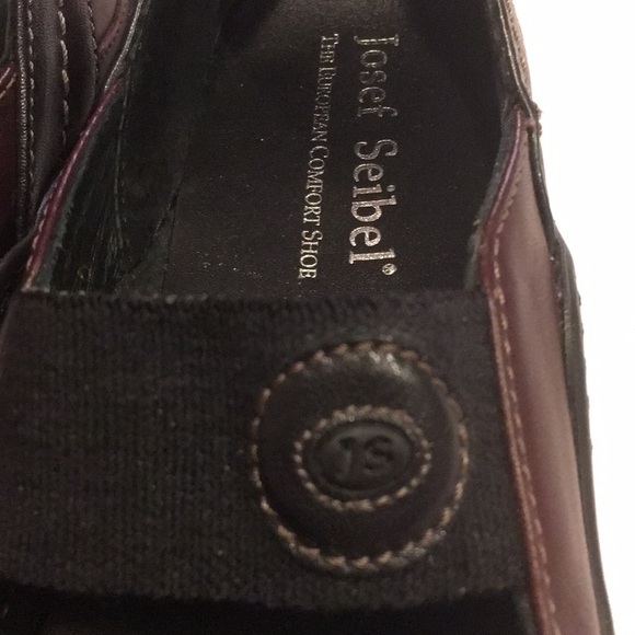 Josef Seibel Ladies Brown-Black Leather Flat Shoe - Picture 8 of 8